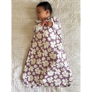 Gunamuna 2.5 TOG Bamboo Viscose Sleep Sack Purple Floral 9-18M NEW NWT